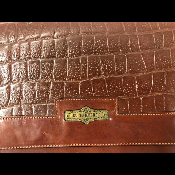 El Campero Leather Oversized Envelope Clutch - Picture 3 of 7